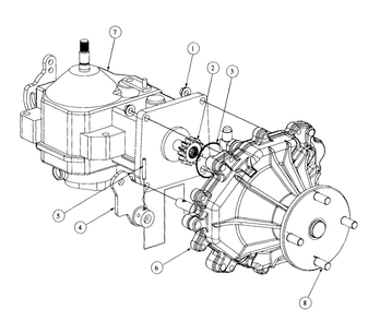 Assembly Pump Right Hand Diagram and Parts List for 3654 53AB5B8K100-ZT54 Cub Cadet Lawn Mower
